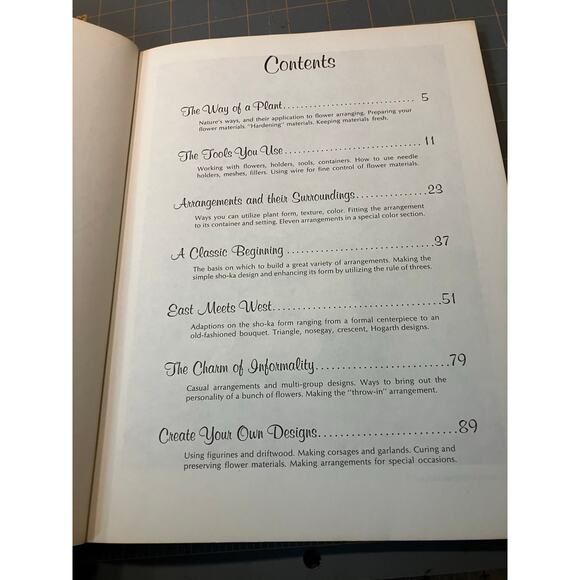 Sunset Flower Arranging by Tat 1968 JAPANESE FLORAL ARRANGMENT Vintage Book PB - Picture 8 of 9